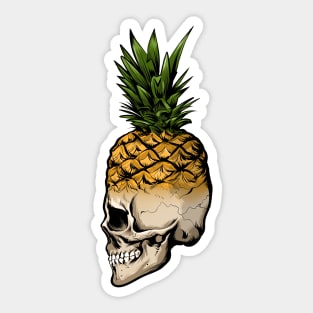 Pineapple Skull Sticker